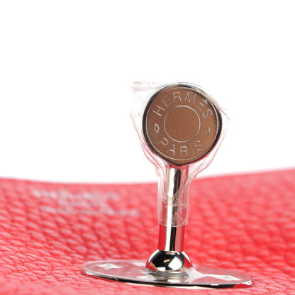 Hermes Taurillon Clemence Lindy 34 Rouge Pivoine 10 of 11
