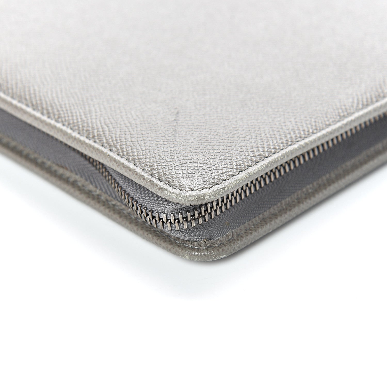 Burberry Grainy Calfskin Zip Around Organizer Grey 15 of 17