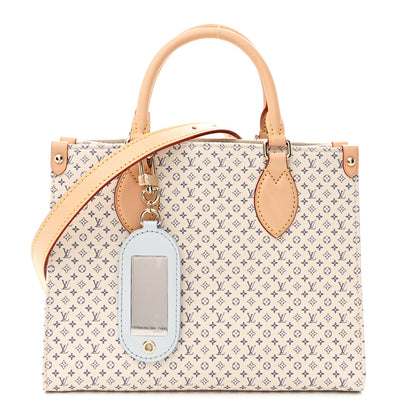 Louis Vuitton Monogram Damier Calfskin Romance Onthego PM Azure Blue Sand 1 of 8