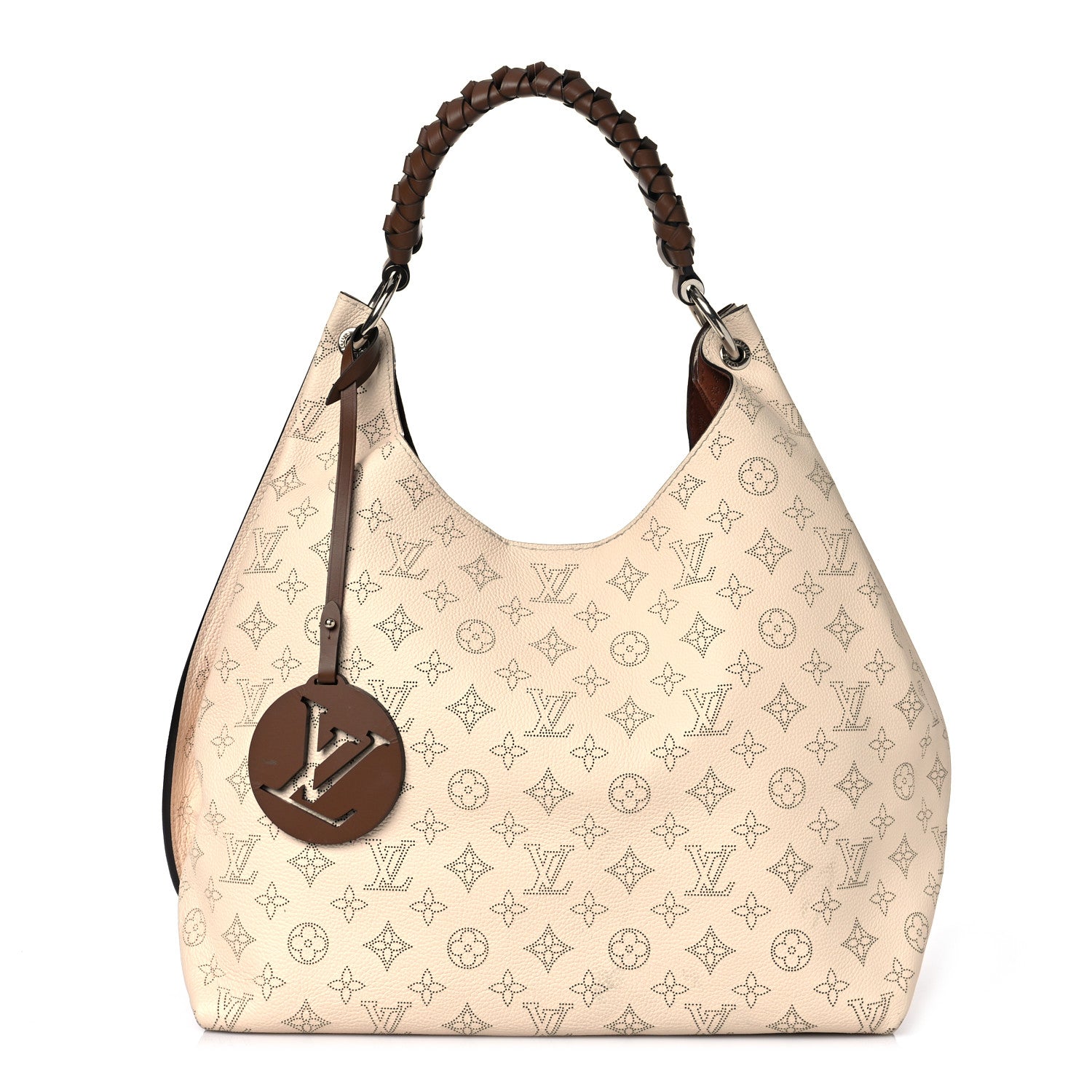 Louis Vuitton Mahina Carmel Hobo Creme 1 of 11