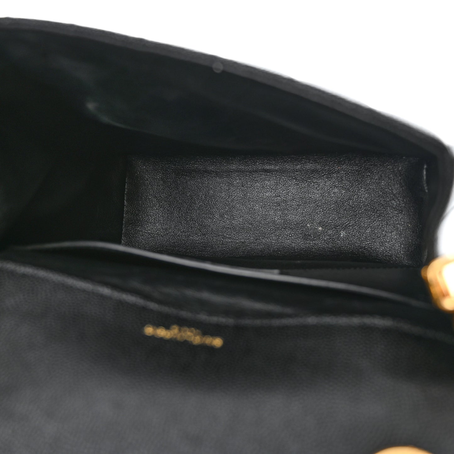 Grain De Poudre Matelasse Monogram Medium Vicky Chain Bag Black