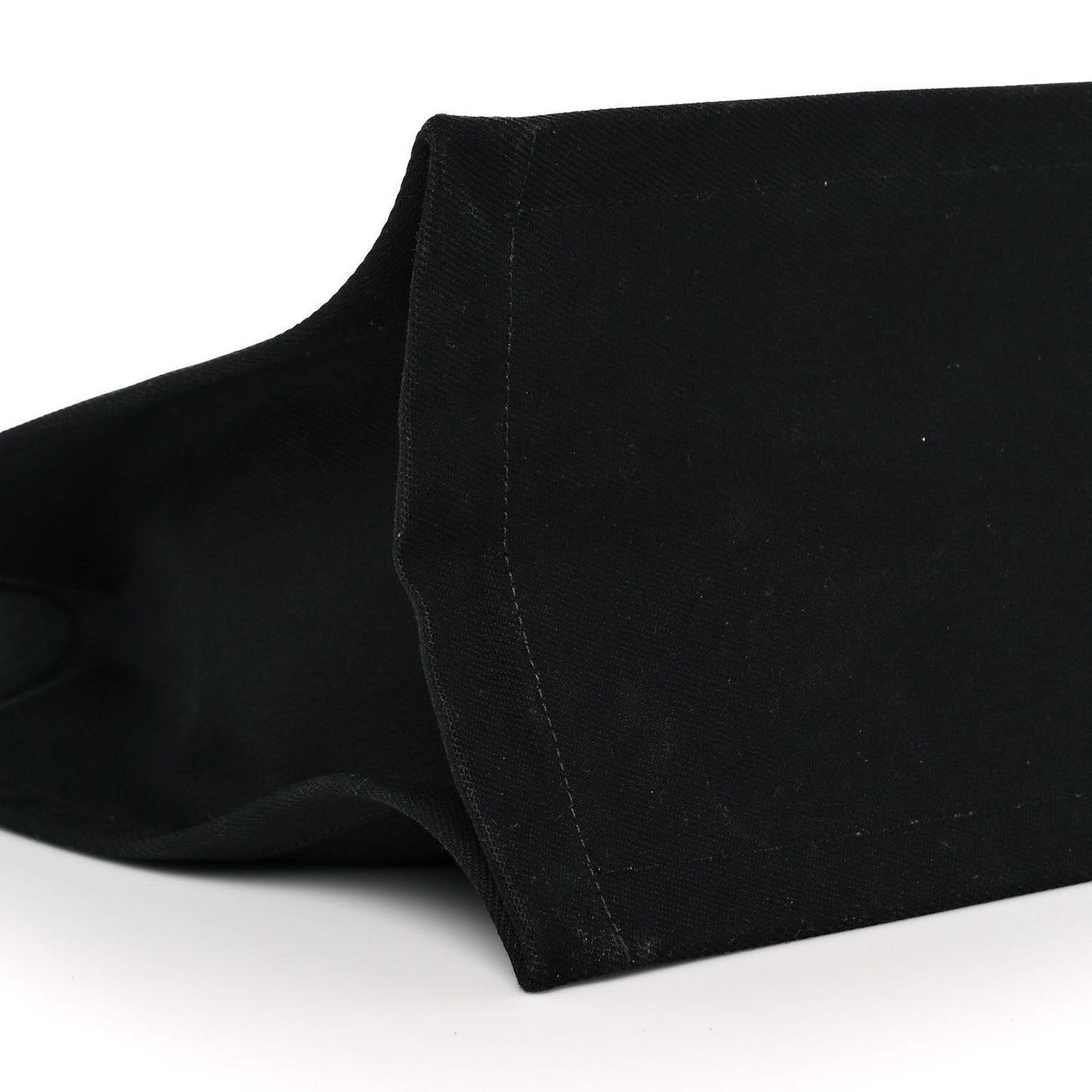 Linen Calfskin Rive Gauche Tote Black