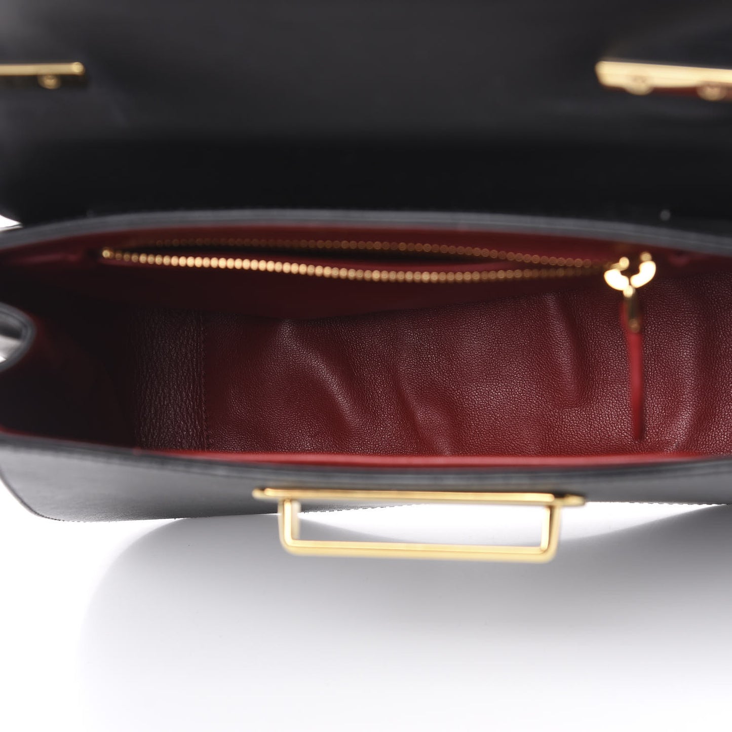 Saffiano Lux Sidonie Top Handle Bag Black