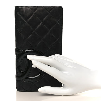 Chanel Calfskin Quilted Cambon Yen Wallet Black 2 of 13