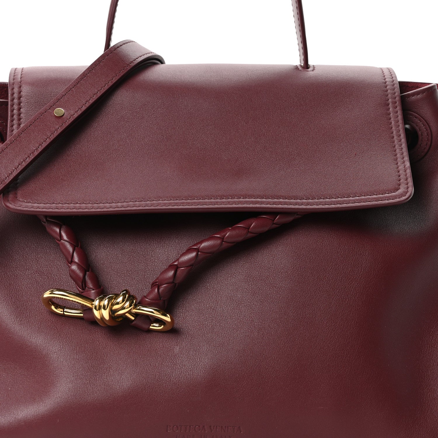 Bottega Veneta Silky Calfskin Medium Ciao Ciao Barolo 6 of 8