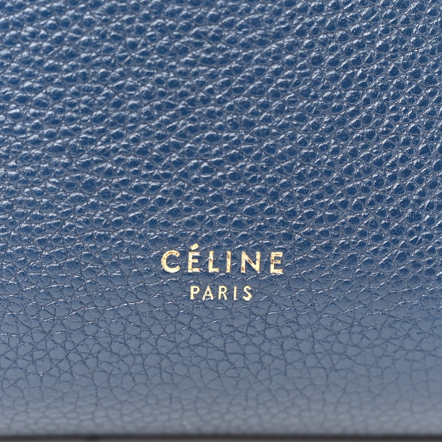 Soft Grained Calfskin Small Sangle Bucket Bag Navy
