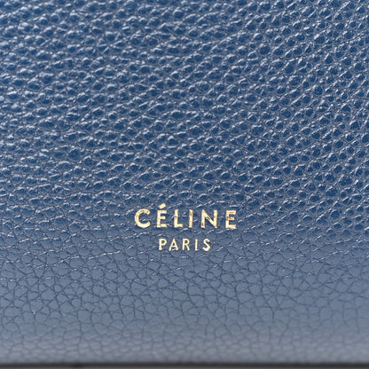 Celine Soft Grained Calfskin Small Sangle Bucket Bag Navy 6 of 9