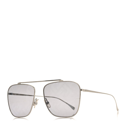 Fendi Metal Aviator Sunglasses FF0406/S Silver 1 of 7