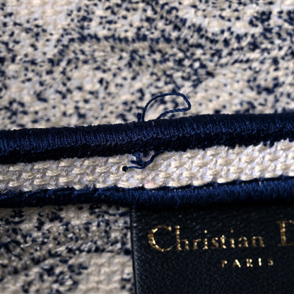 Christian Dior Canvas Embroidered Toile de Jouy Saddle Bag Blue 11 of 12