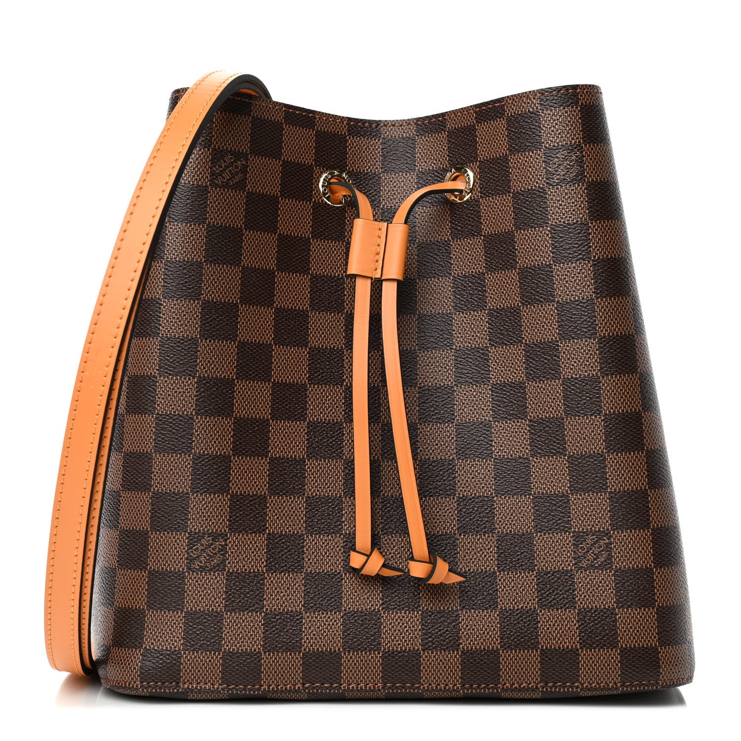 Damier Ebene Neonoe MM Safran