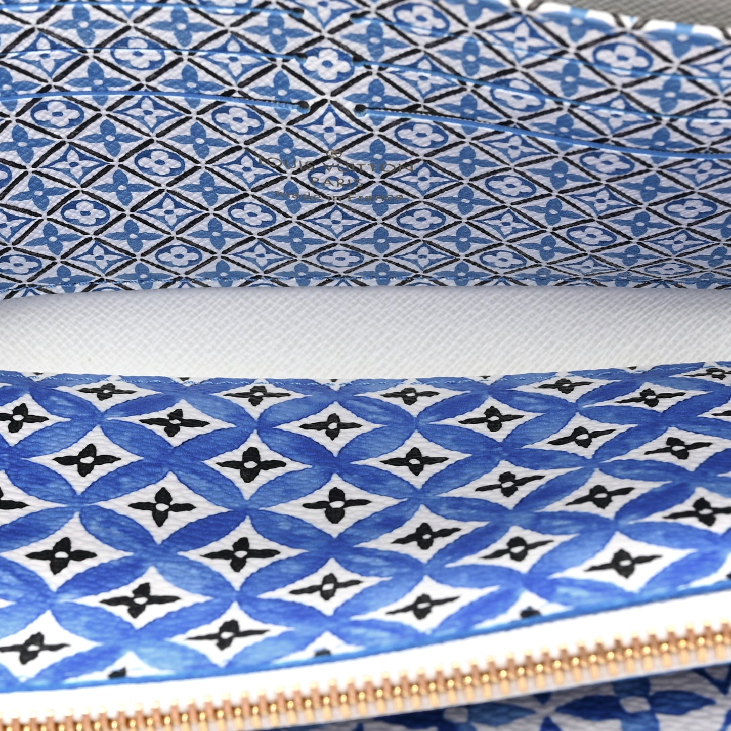 Monogram Giant By The Pool Zippy Wallet Resort Blue
