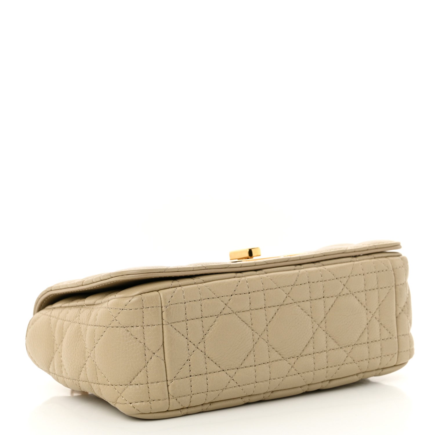 Christian Dior Calfskin Cannage Small Caro Bag Beige 4 of 11