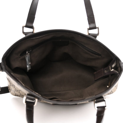 Gucci GG Supreme Monogram Small Zippered Tote Dark Brown 5 of 8