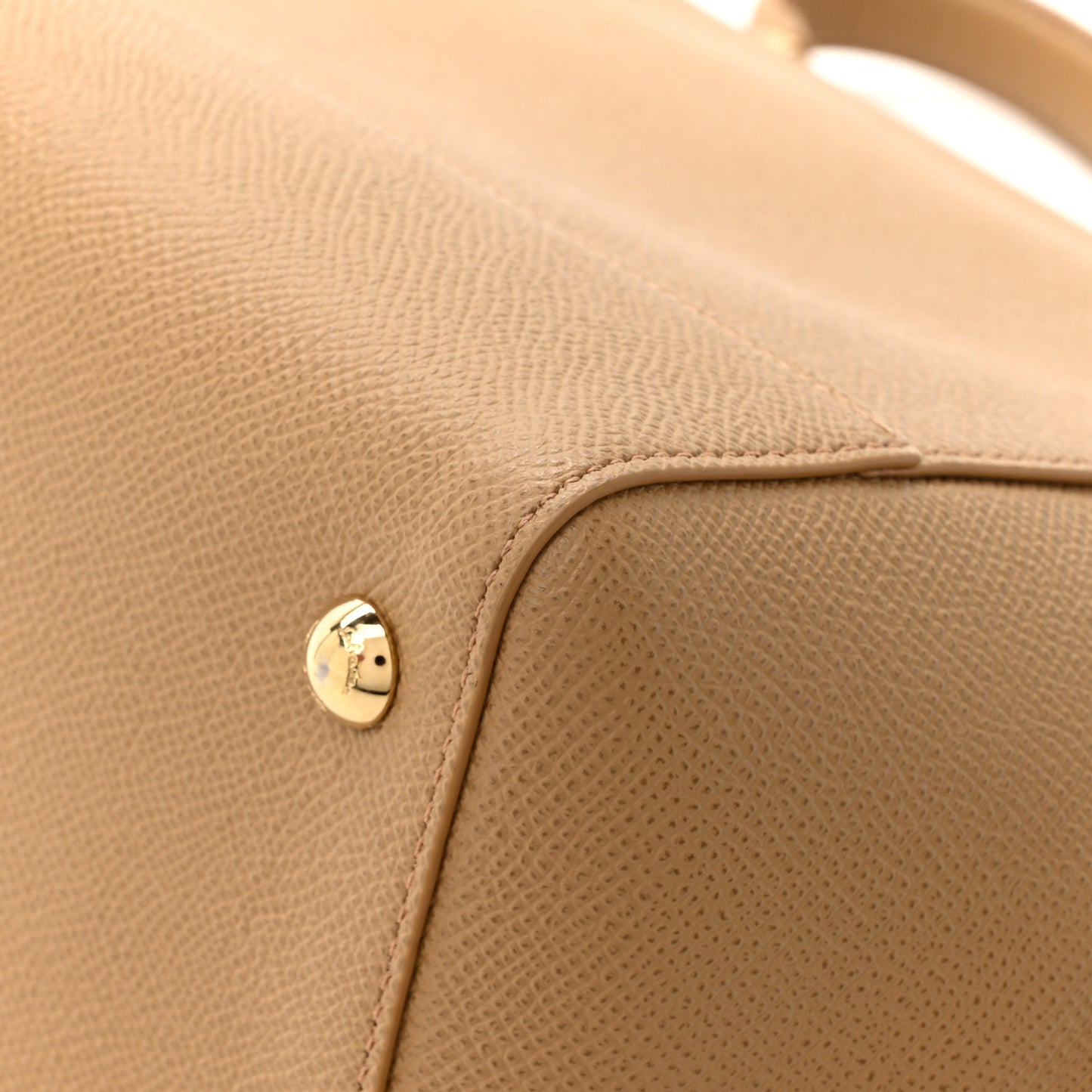 Hammered Calfskin Carrie O Shoulder Bag Camel