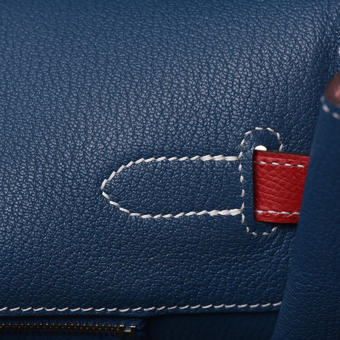 Epsom Candy Birkin 35 Rouge Casaque Bleu Thalassa