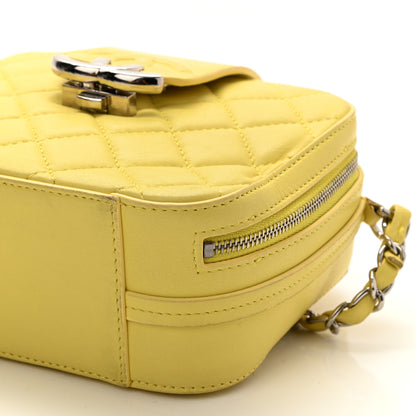 Chanel Lambskin Quilted Mini CC Box Camera Bag Yellow 9 of 9