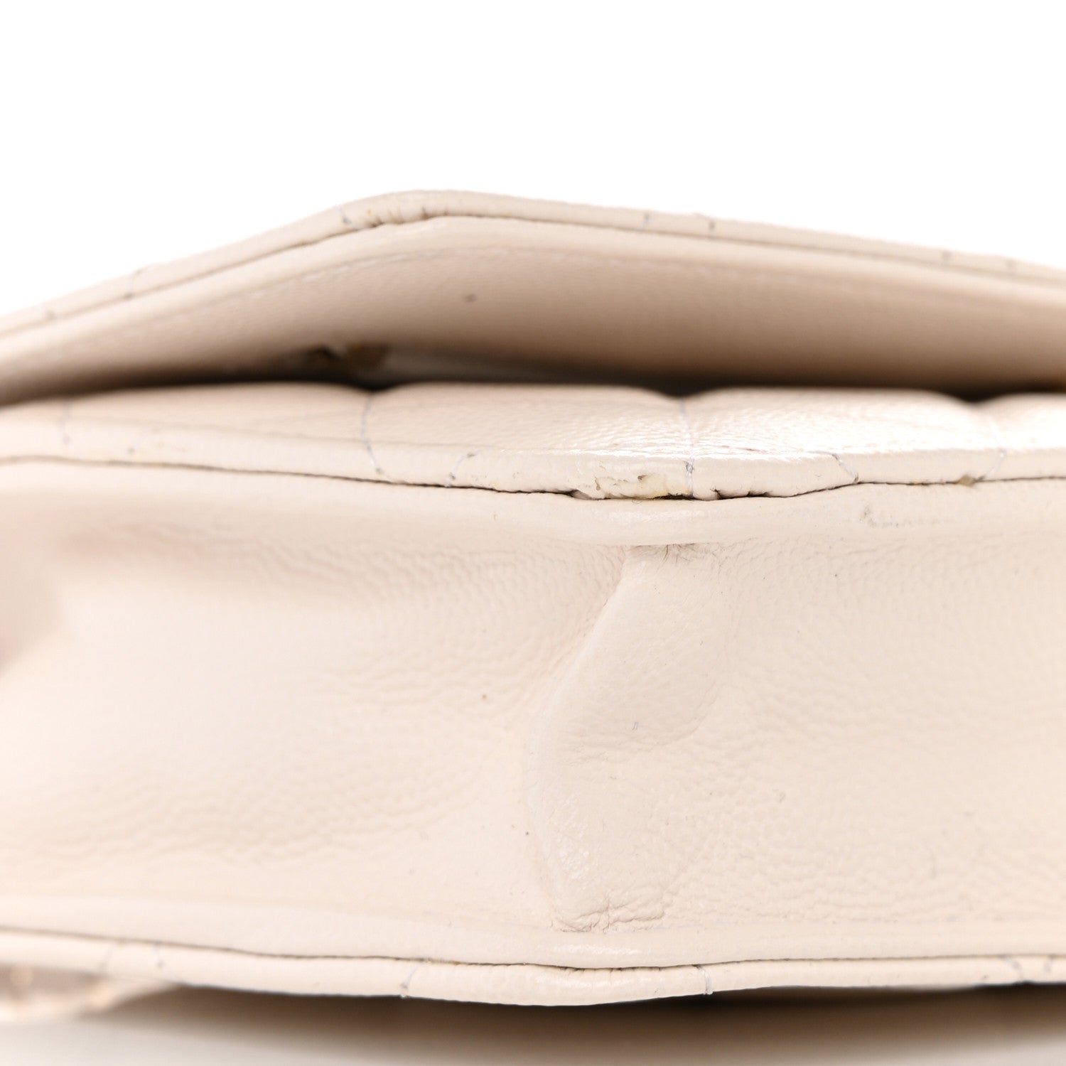 Chanel Caviar Quilted Wallet On Chain WOC White 9 of 13