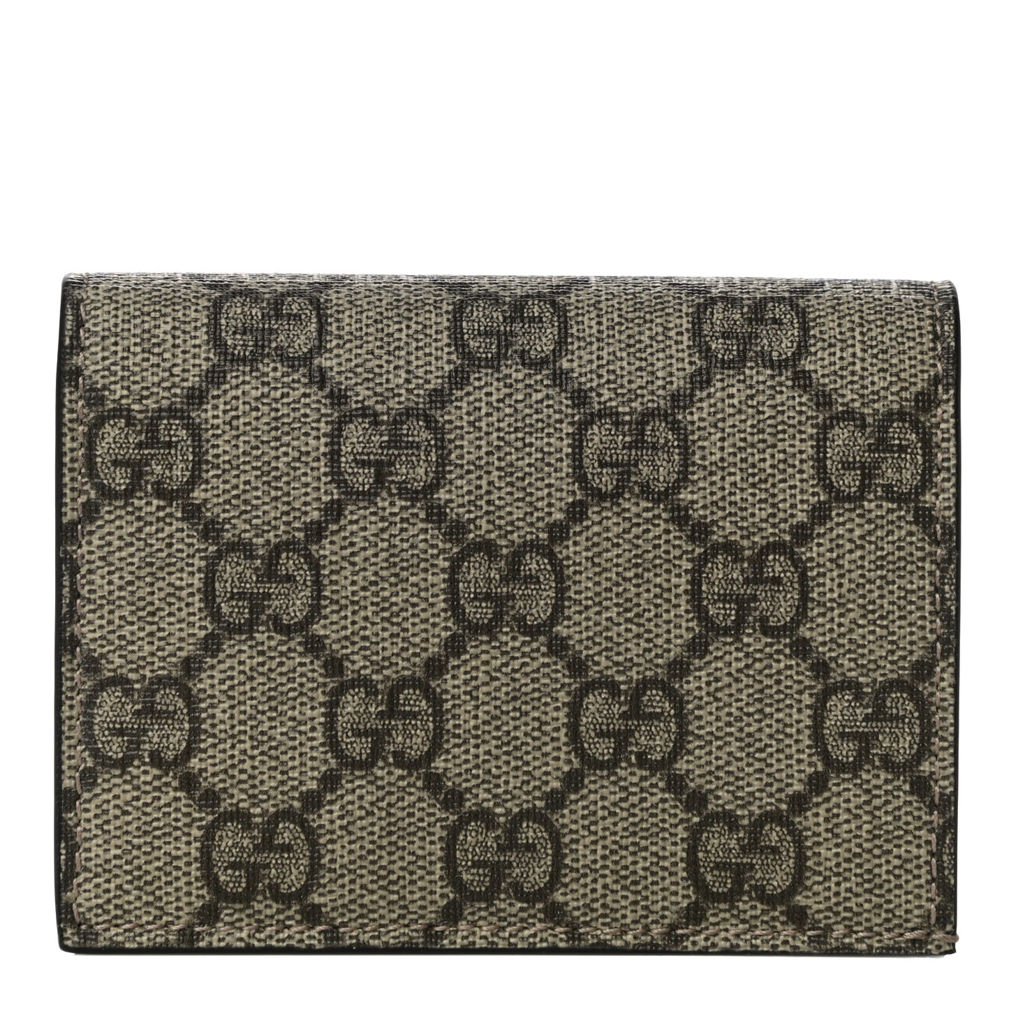 GG Supreme Monogram Card Case Beige