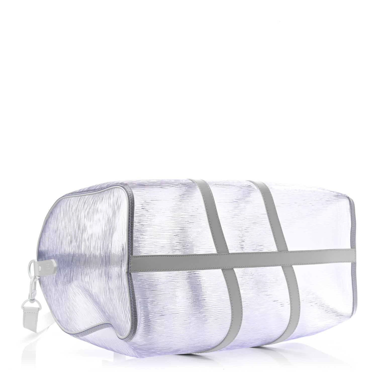 Louis Vuitton PVC Epi Embossed Wavy Keepall Bandouliere 50 White 3 of 9
