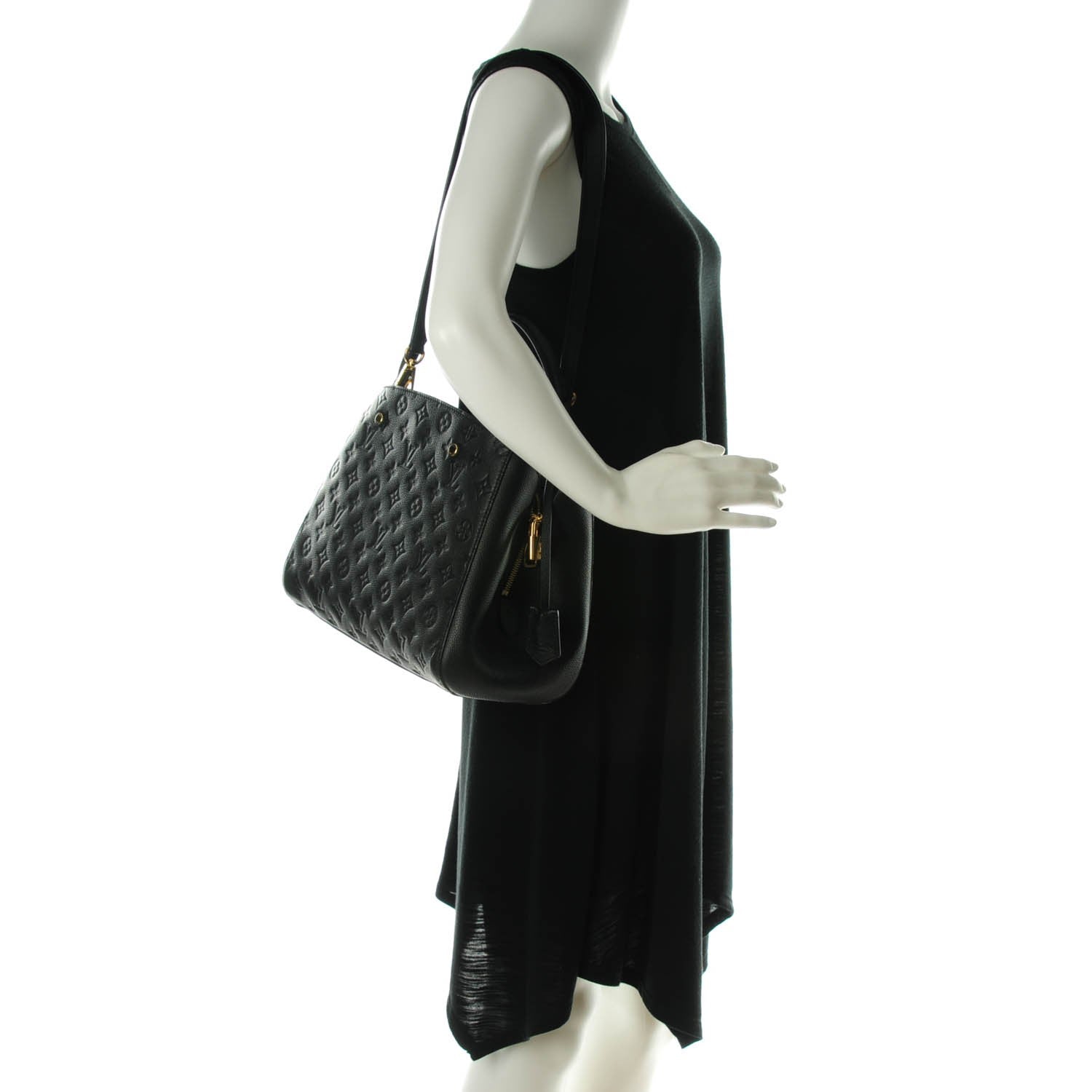 Louis Vuitton Empreinte Montaigne MM Black 2 of 8