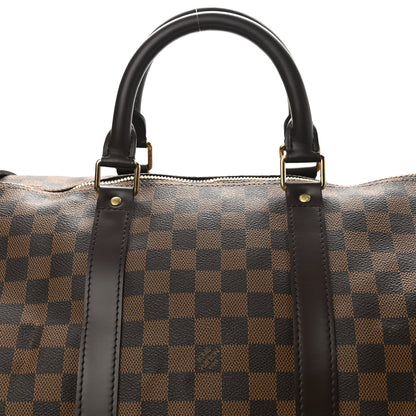Louis Vuitton Damier Ebene Keepall Bandouliere 55 8 of 10