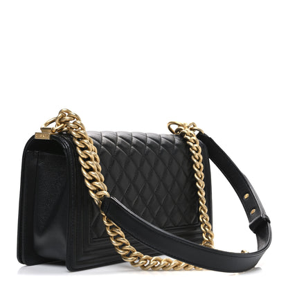 Chanel Caviar Quilted Medium Boy Flap Black 3 of 11