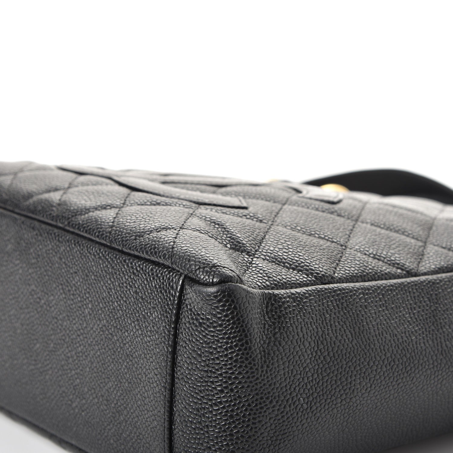 Chanel Caviar Quilted Petit Shopping Tote PST Black 12 of 13