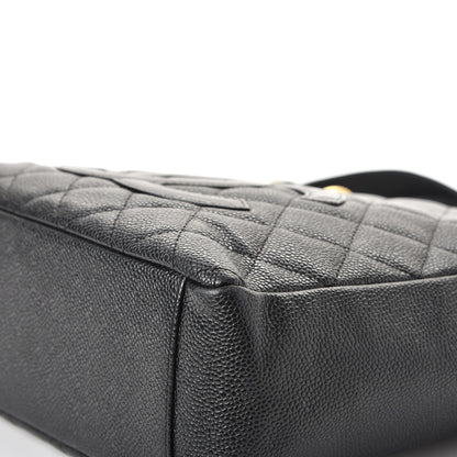Chanel Caviar Quilted Petit Shopping Tote PST Black 12 of 13