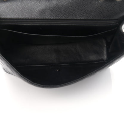 Chanel Caviar Quilted Jumbo Single Flap Black 5 of 12