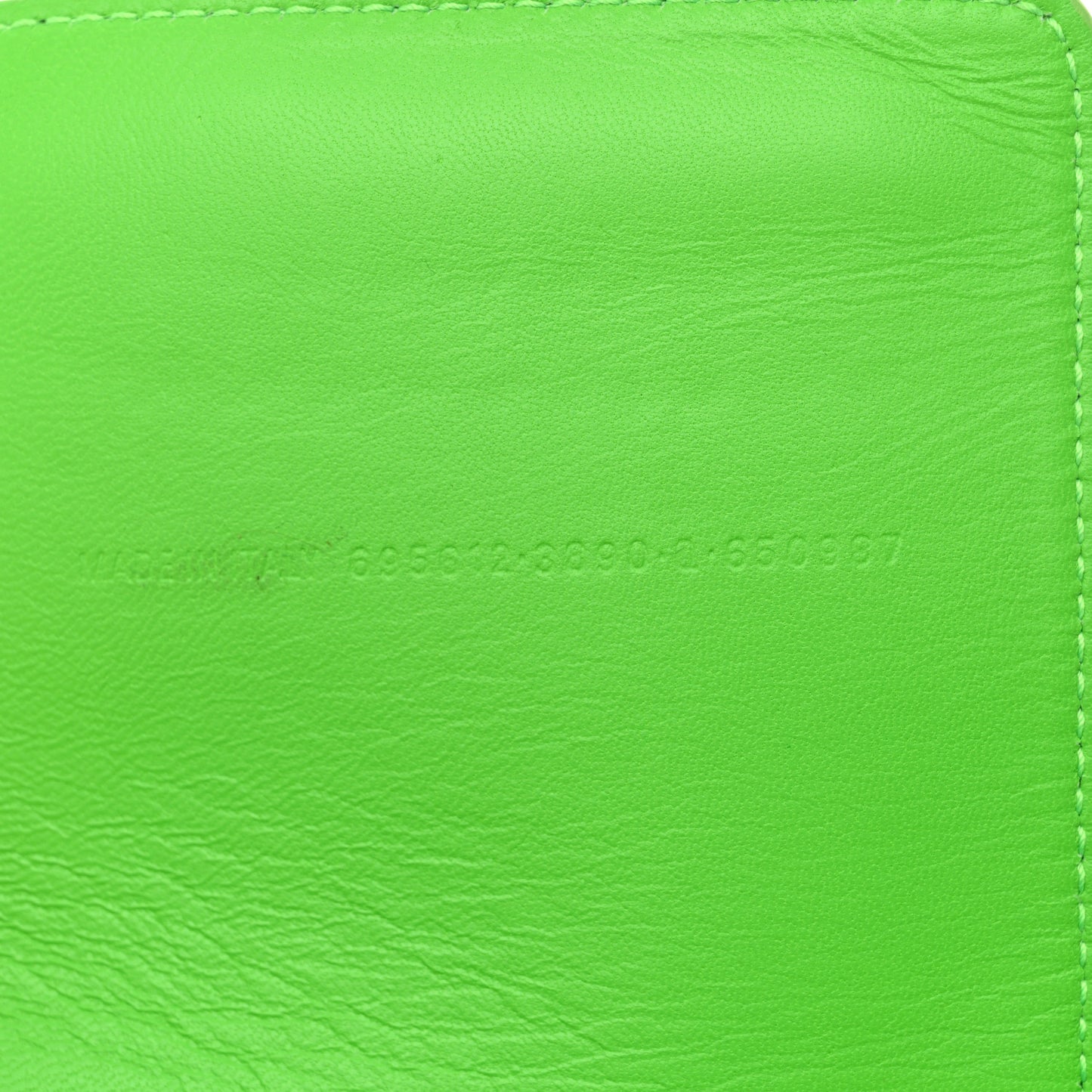 Nylon Lambskin Woven Small Ibiza Basket With Strap Green