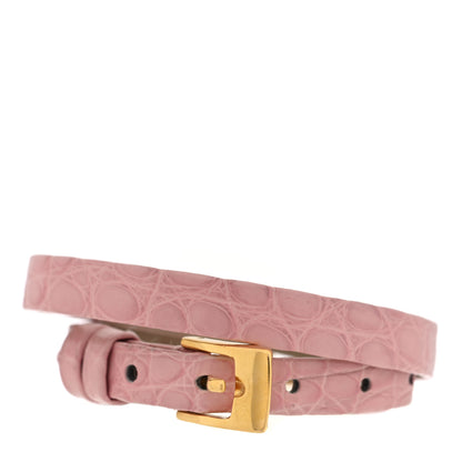 Messika 18K Yellow Gold Crocodile Diamond My Move Bracelet Light Pink 2 of 3