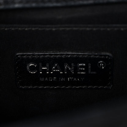 Chanel Nubuck Chesterfield Quilted Medium Celtic Boy Flap Black 6 of 10
