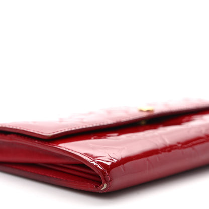 Louis Vuitton Vernis Sarah Wallet Pomme D'Amour 7 of 9