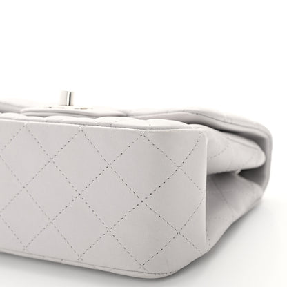 Chanel Lambskin Quilted Mini Square Flap Light Grey 9 of 10