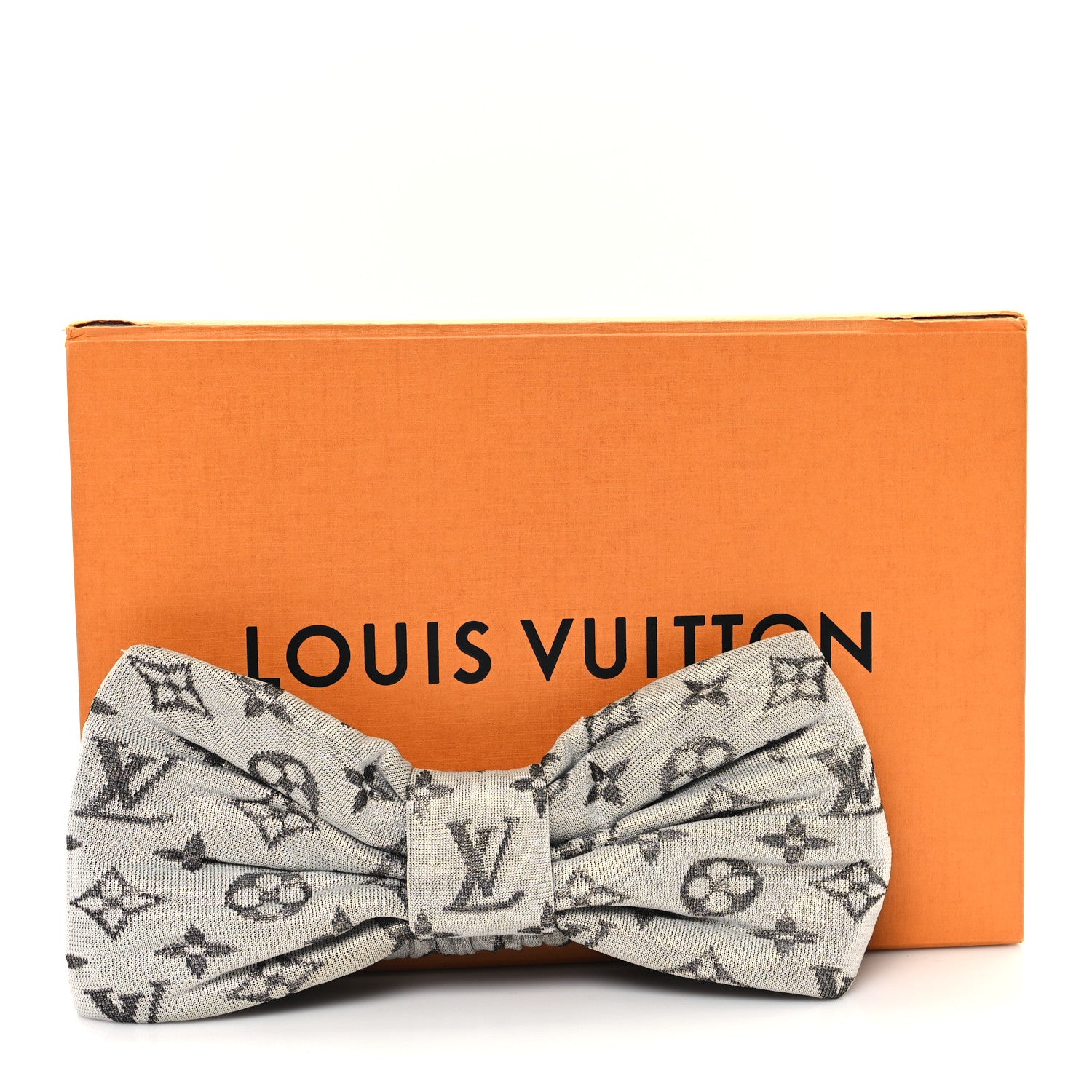 Louis Vuitton Silk Monogram LV Pool Party Turban Headband Argent 6 of 6