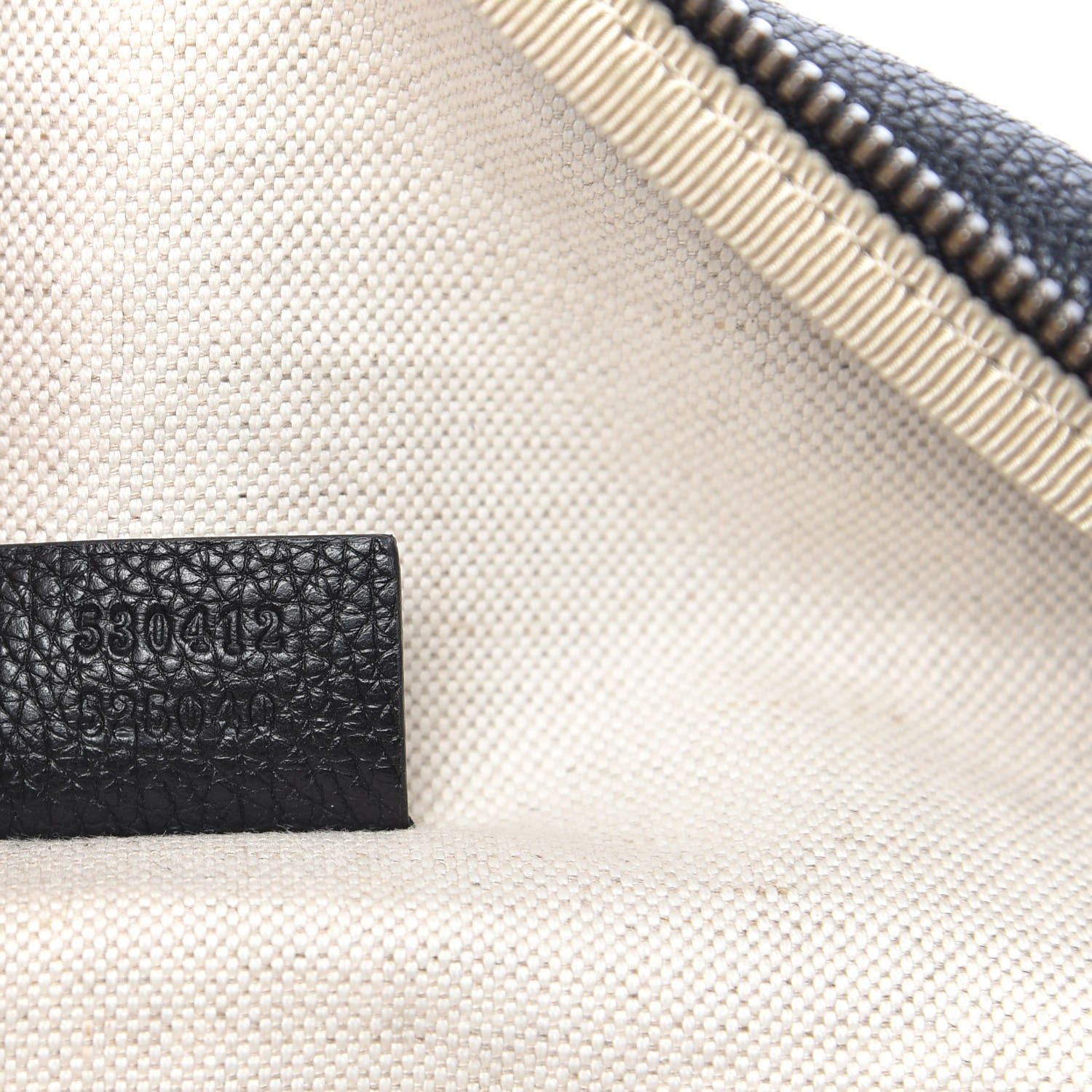 Gucci Grained Calfskin Logo Belt Bag Black 7 of 9
