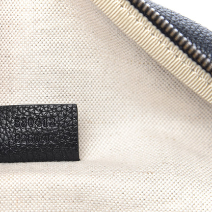 Gucci Grained Calfskin Logo Belt Bag Black 7 of 9