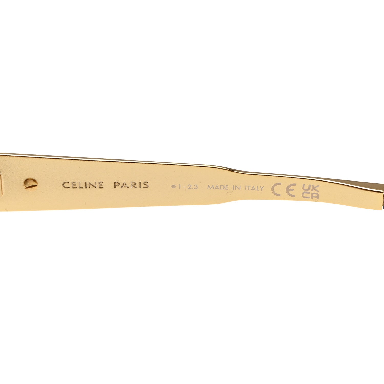 Celine Metal Triomphe 01 Sunglasses CL40235U Gold Green 6 of 7