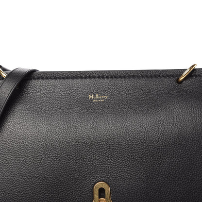 Mulberry Small Classic Grain Calfskin Amberley Satchel Black 9 of 9