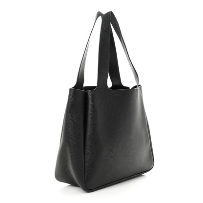 Prada Vitello Daino Soft Large Dynamique Tote Black 3 of 11