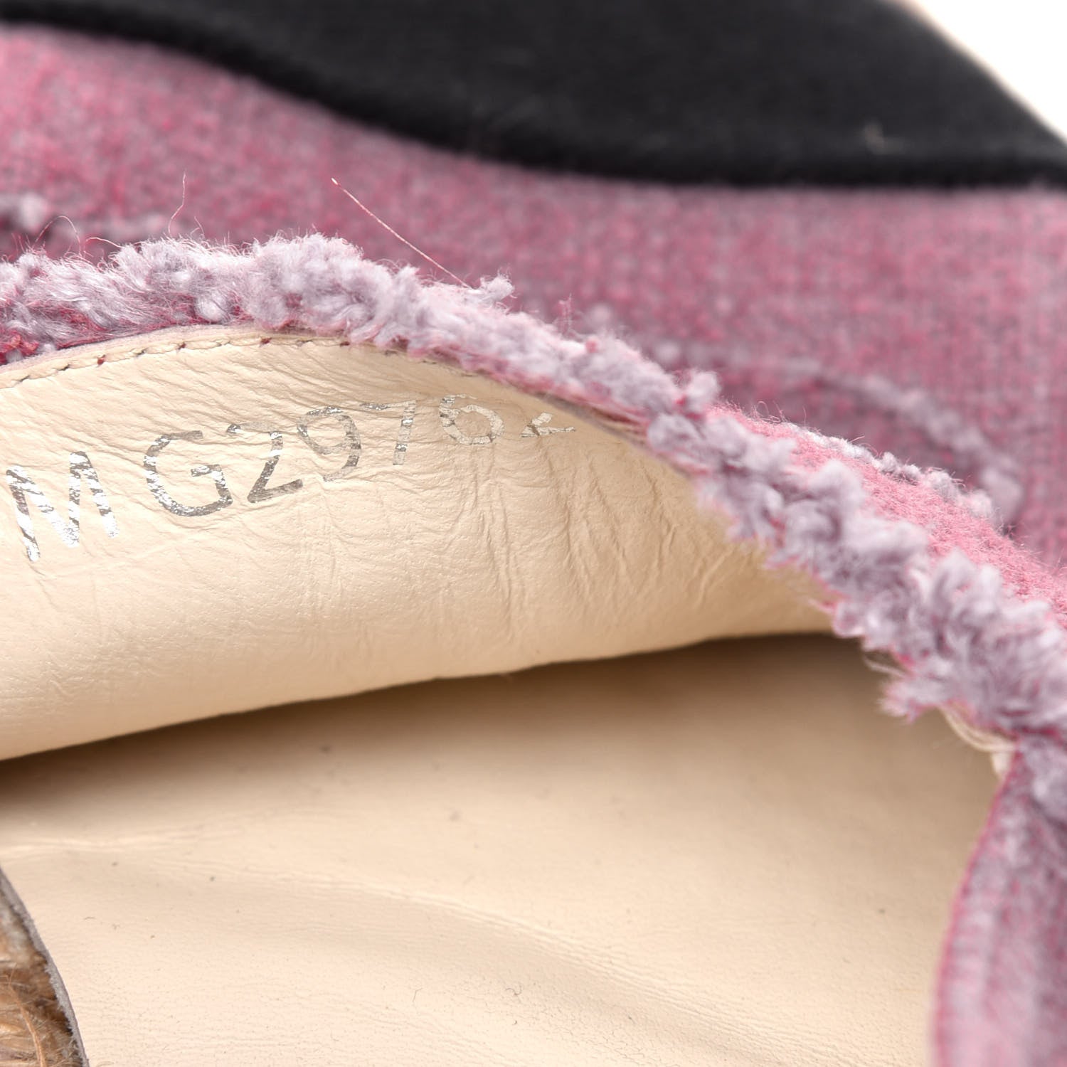 Chanel Linen CC Espadrilles 39 Pink Black 8 of 11