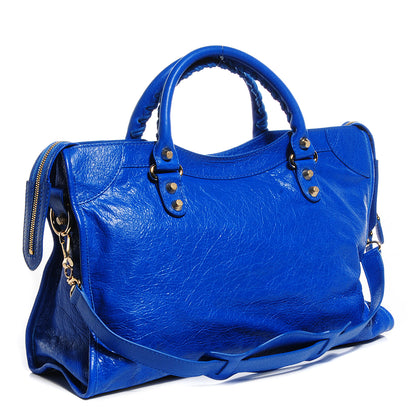 Balenciaga Agneau Giant 12 Gold Hardware City Bleu Lazuli 3 of 16