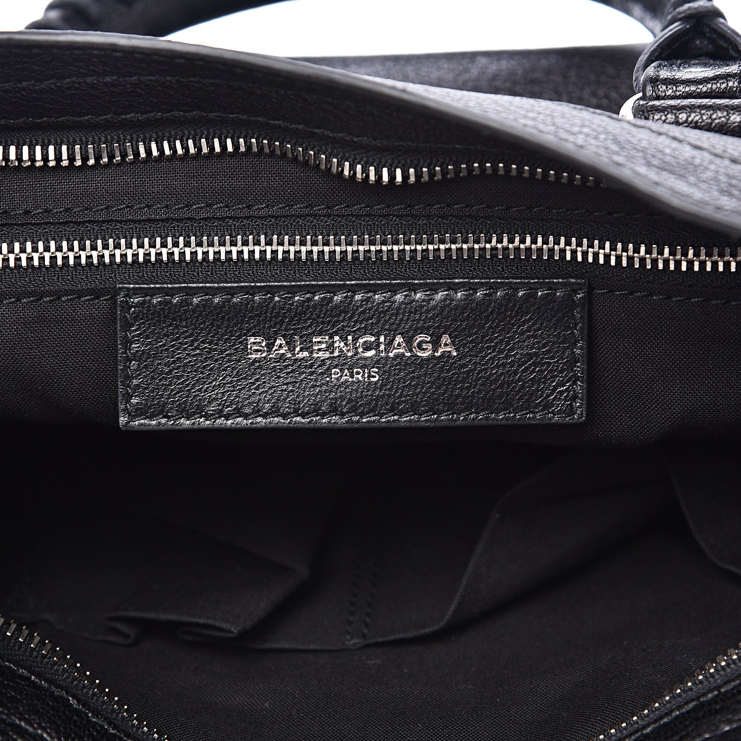 Balenciaga Chevre Silver Metallic Edge Hardware S City Black 5 of 9