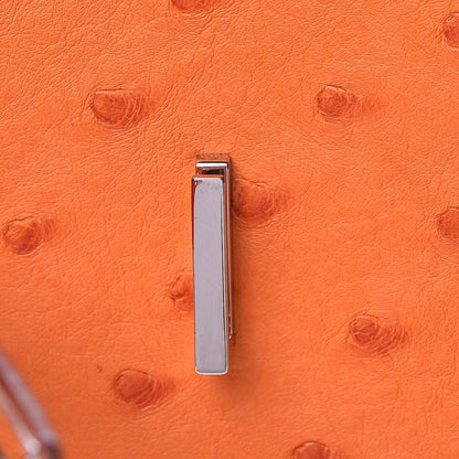 Hermes Ostrich Birkin 35 Orange 21 of 33