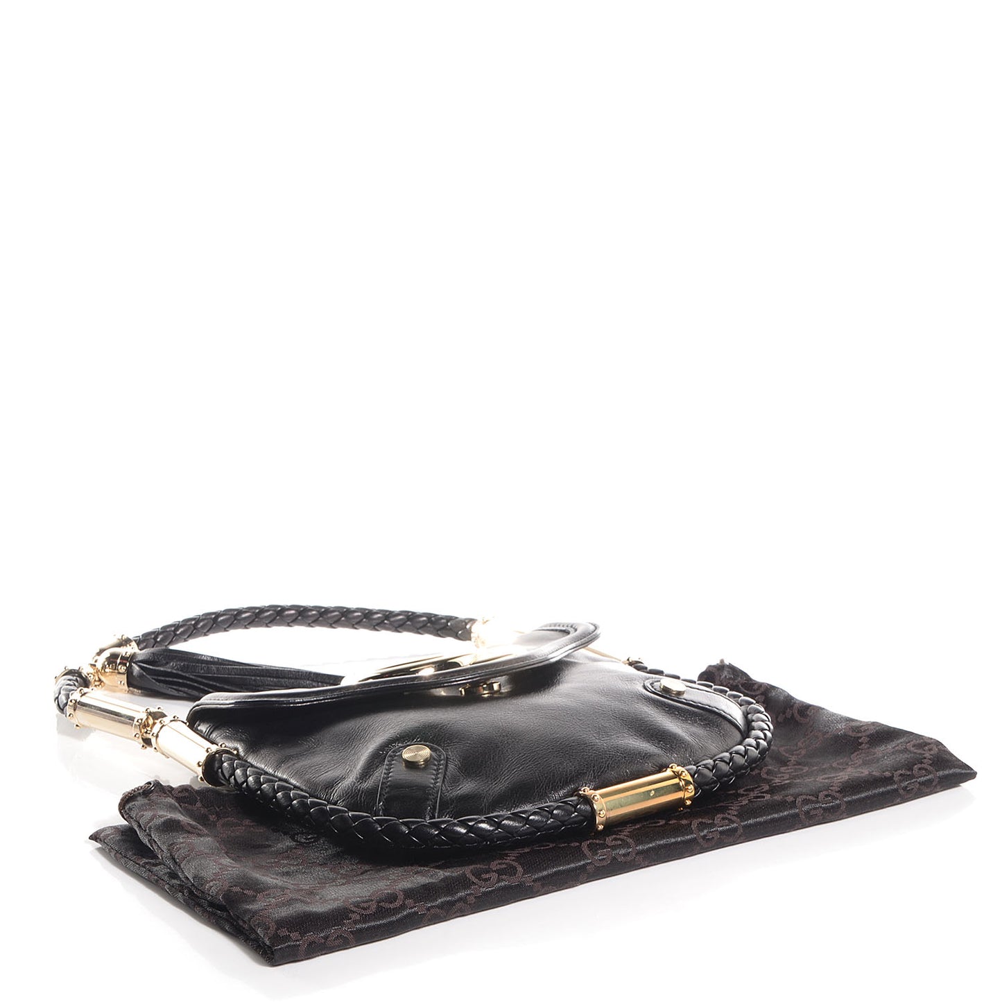 Leather Small Britt Tassel Shoulder Bag Black