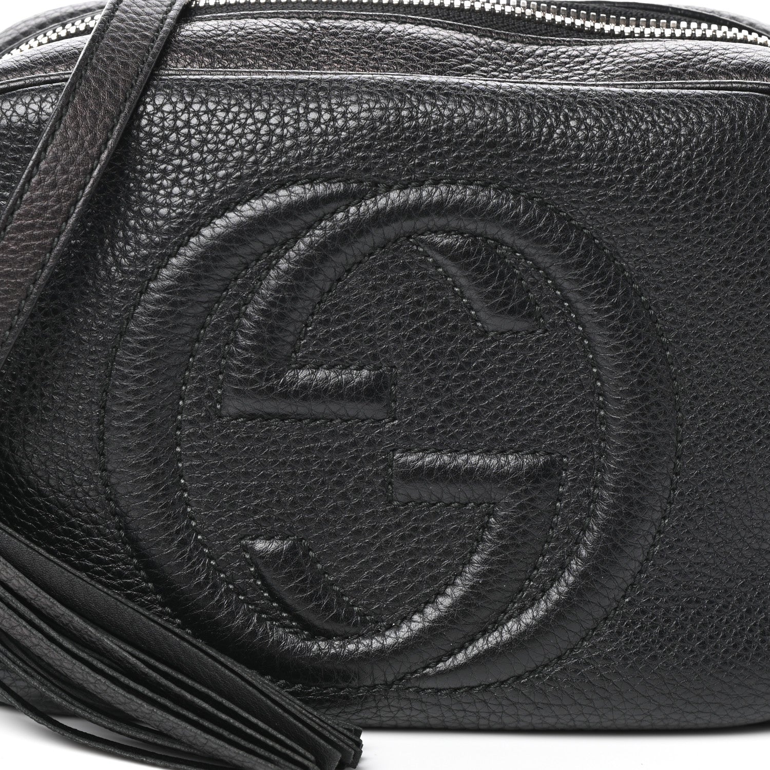 Gucci Pebbled Calfskin Small Soho Disco Bag Black 6 of 8