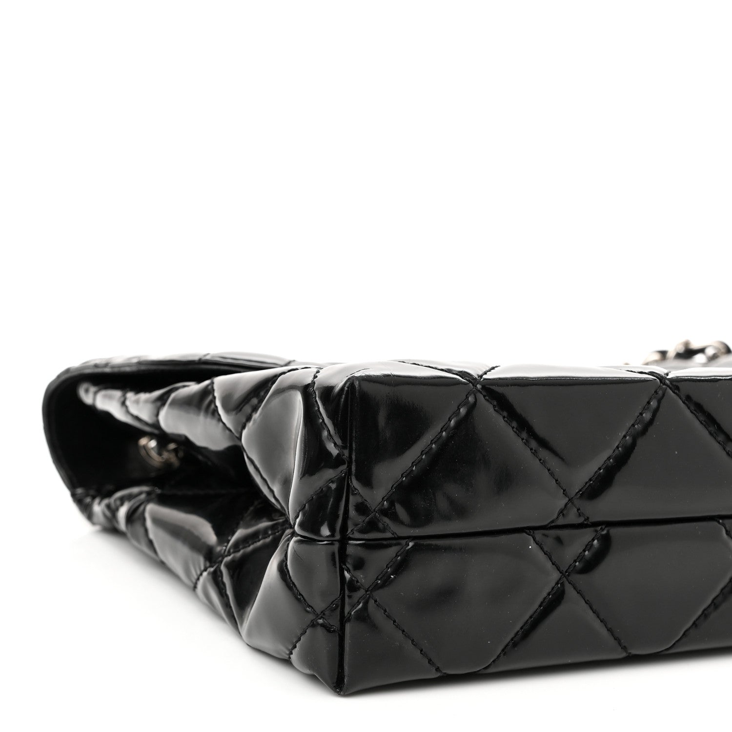 Chanel Vinyl Quilted In the Business Flap Bag Black 9 of 11
