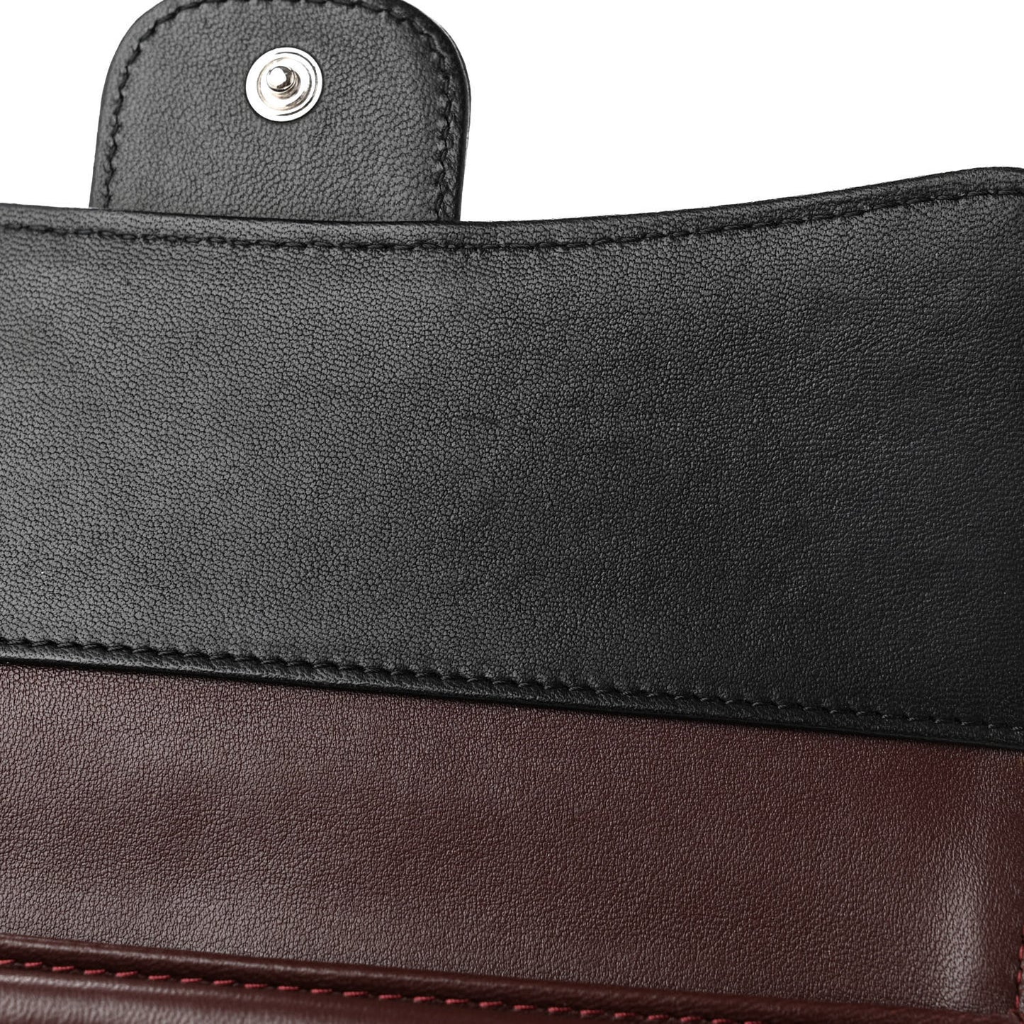 Lambskin Quilted Large Flap Wallet Black