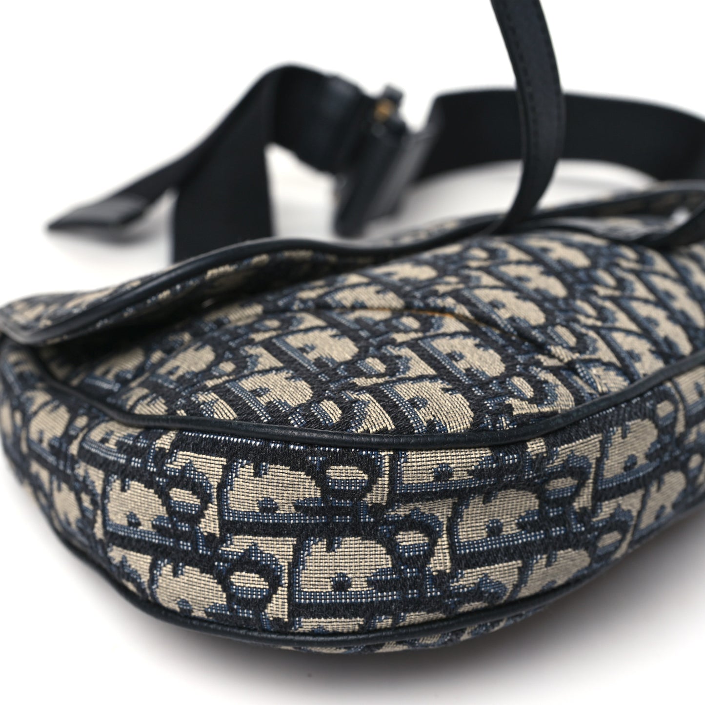 Oblique Mens Saddle Bag Blue