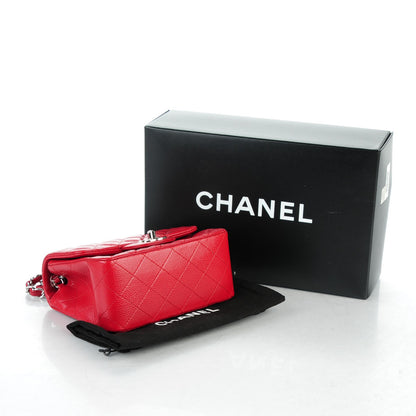 Chanel Caviar Quilted Mini Square Flap Red 4 of 7